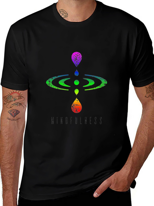 Mindfulness Graphic Tee - Mens Black T-Shirt
