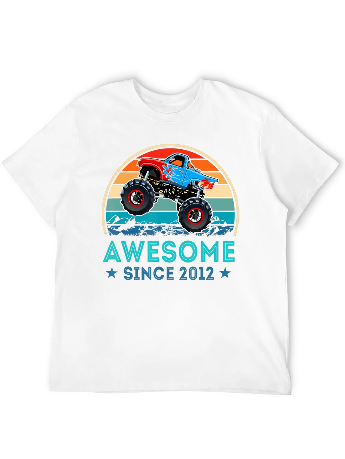 Awesome Since 2012 Monster Truck Graphic Tee