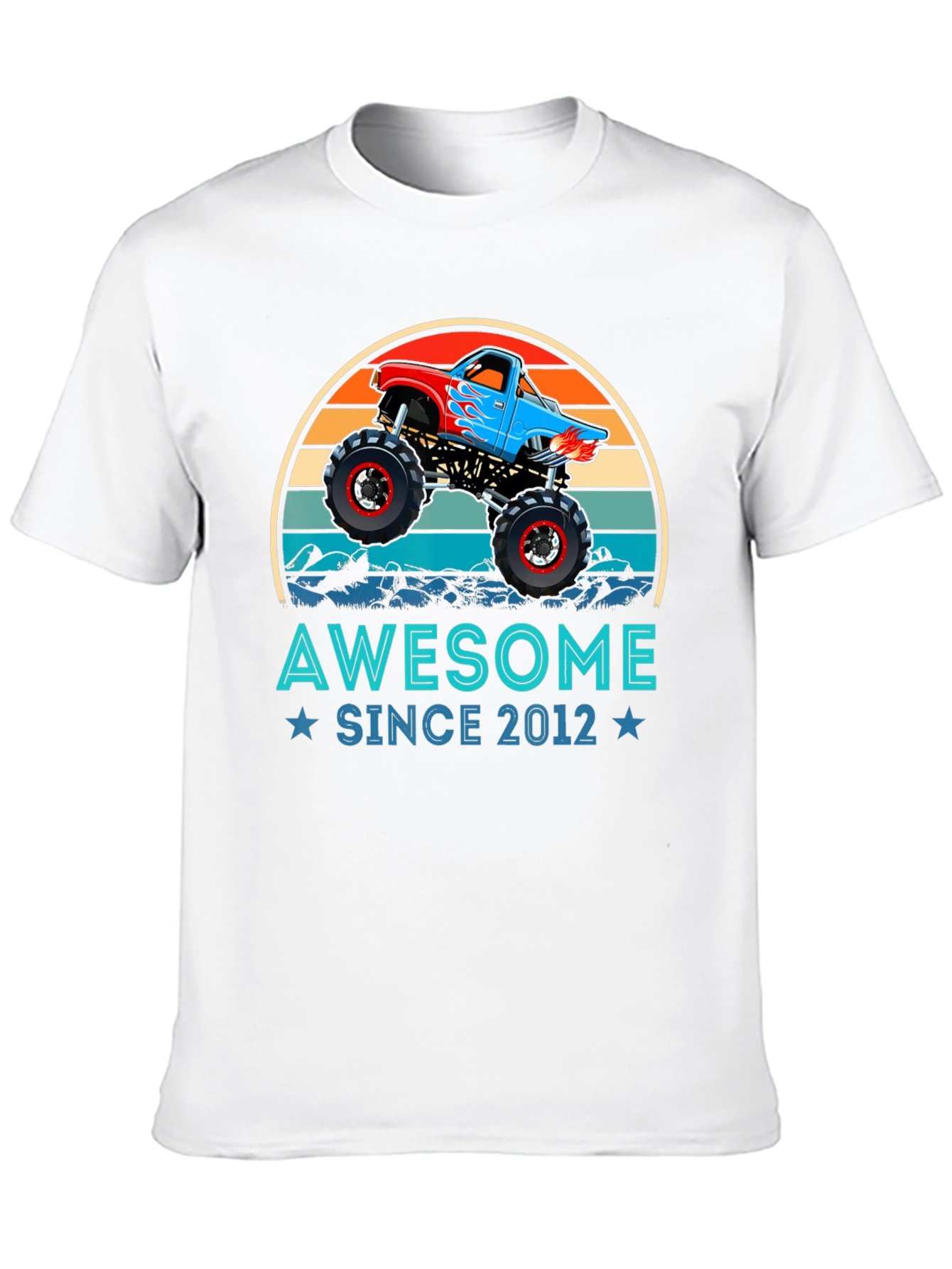 Awesome Since 2012 Monster Truck Graphic Tee