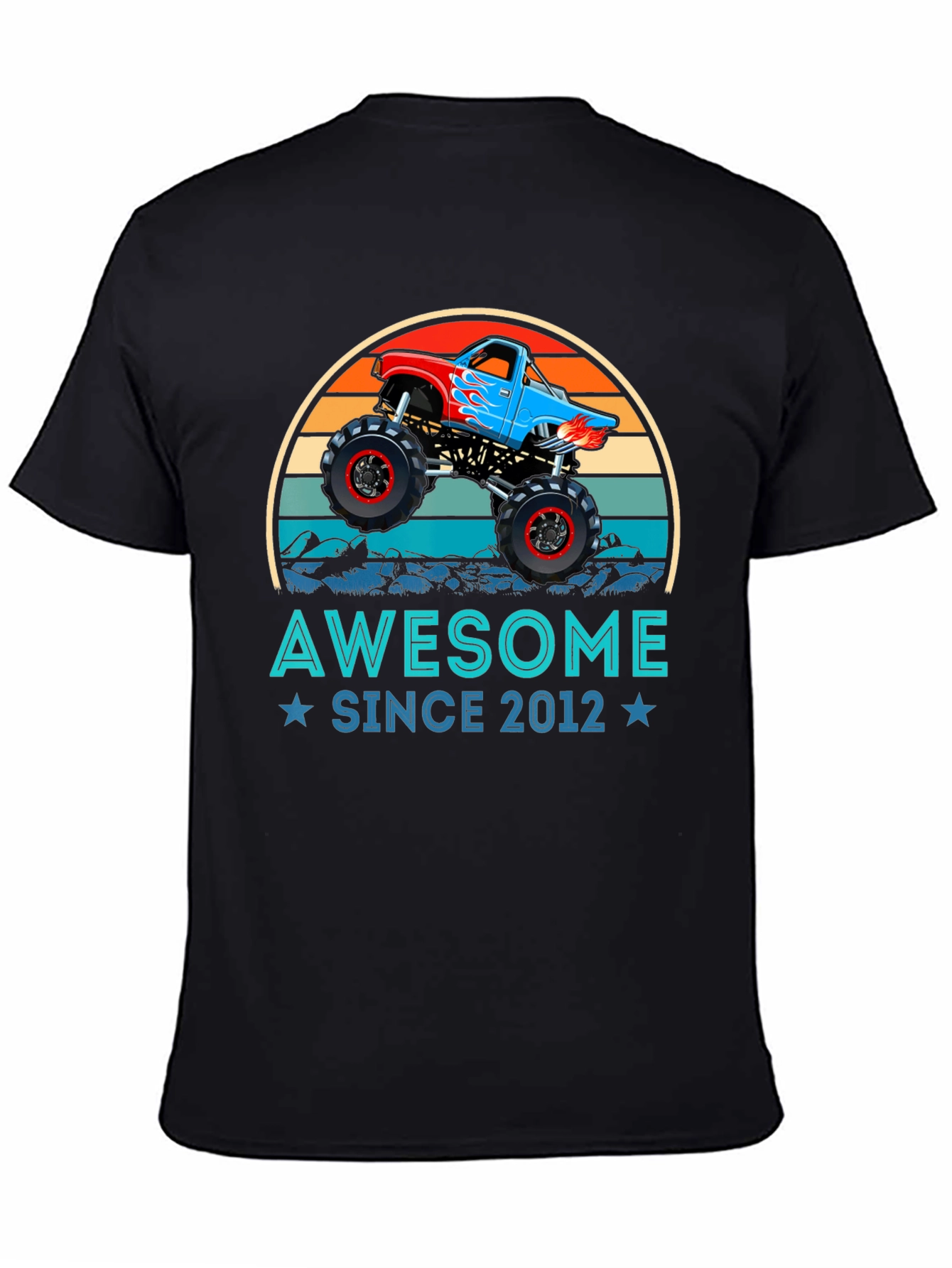 Awesome Since 2012 Monster Truck Graphic Tee