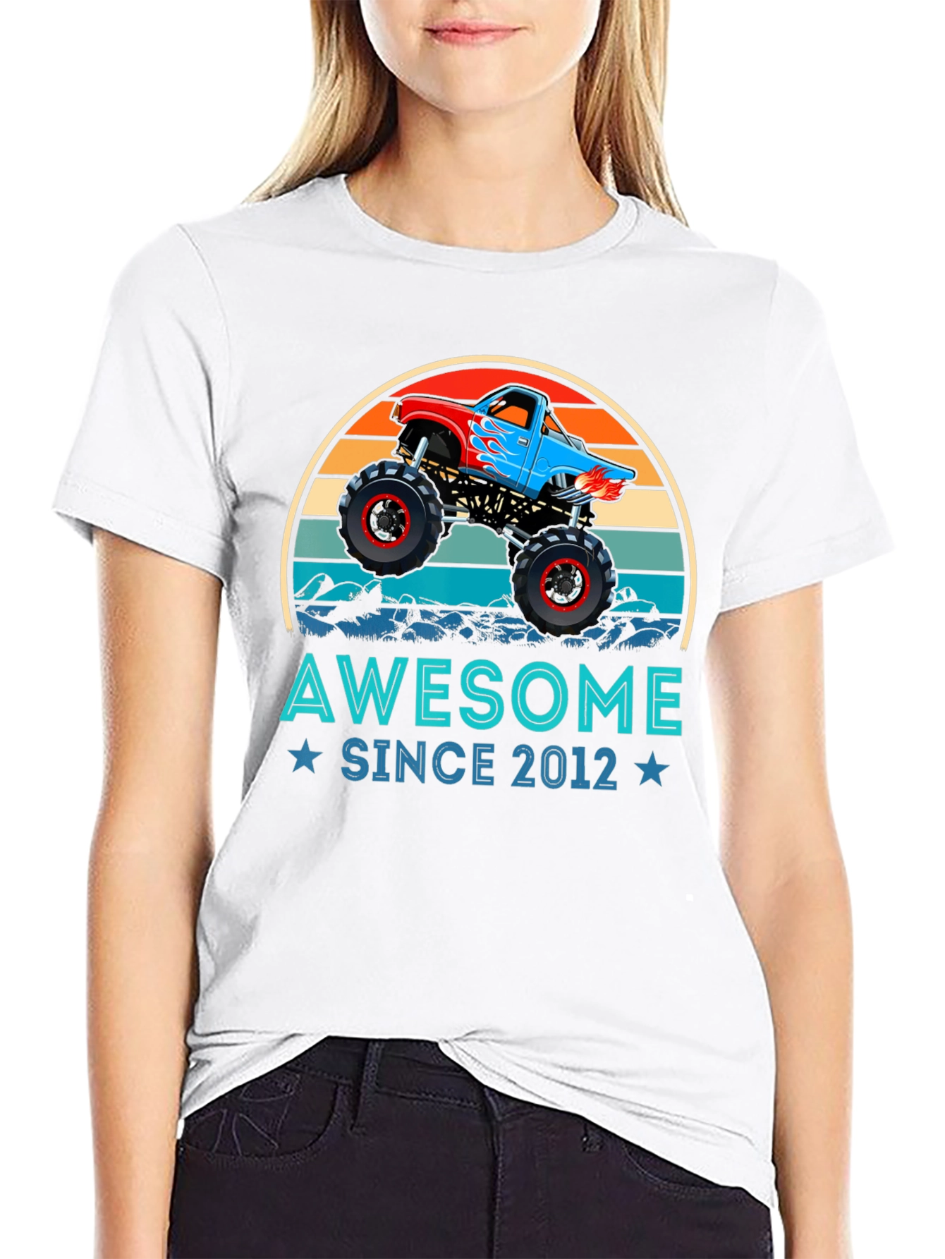 Awesome Since 2012 Monster Truck Graphic Tee