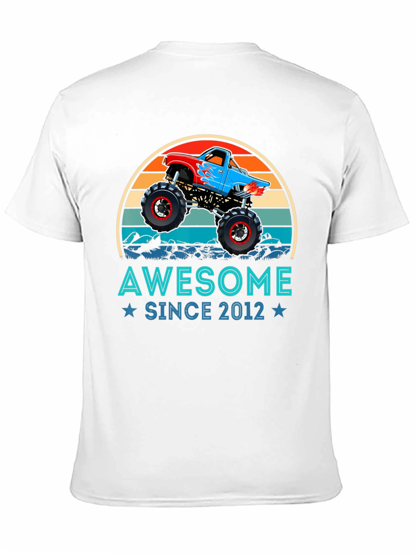 Awesome Since 2012 Monster Truck Graphic Tee