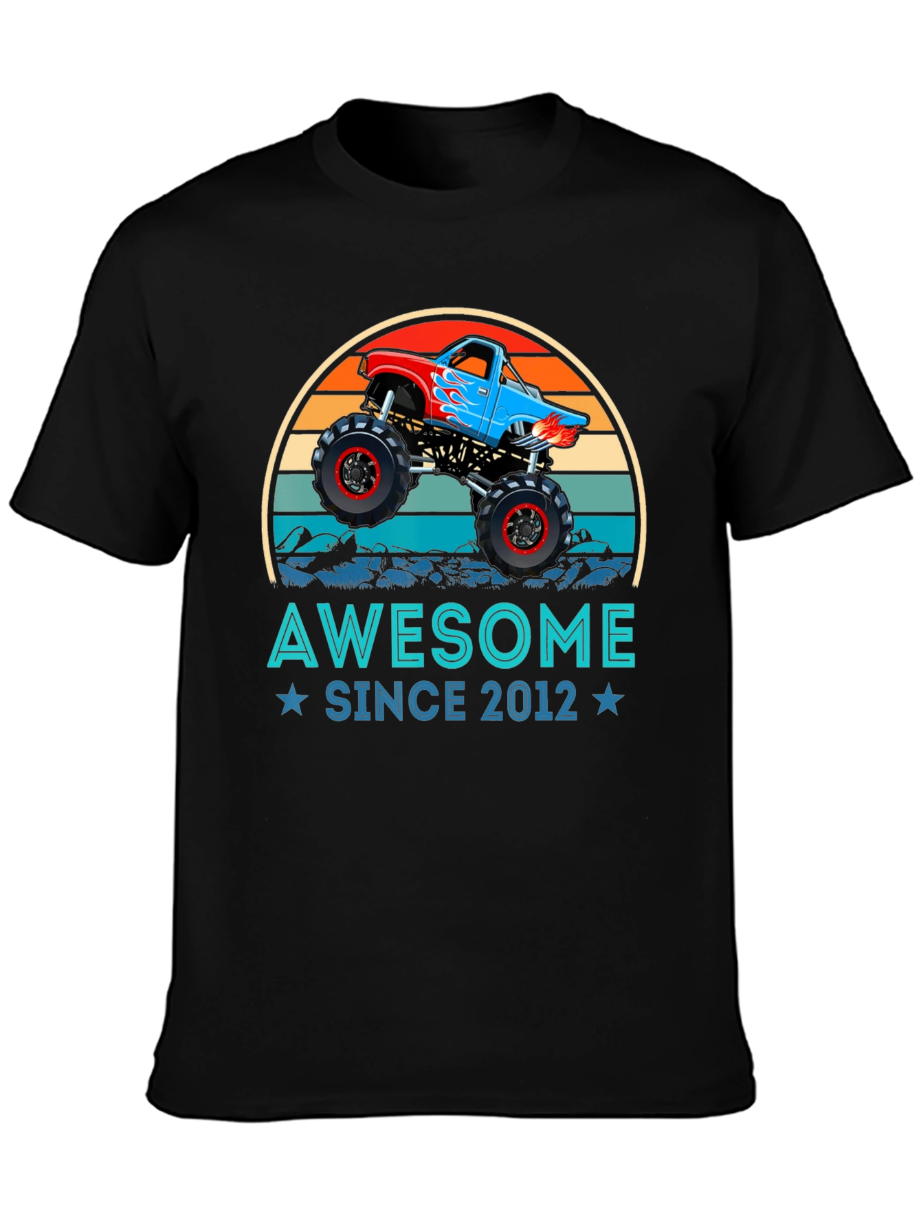 Awesome Since 2012 Monster Truck Graphic Tee