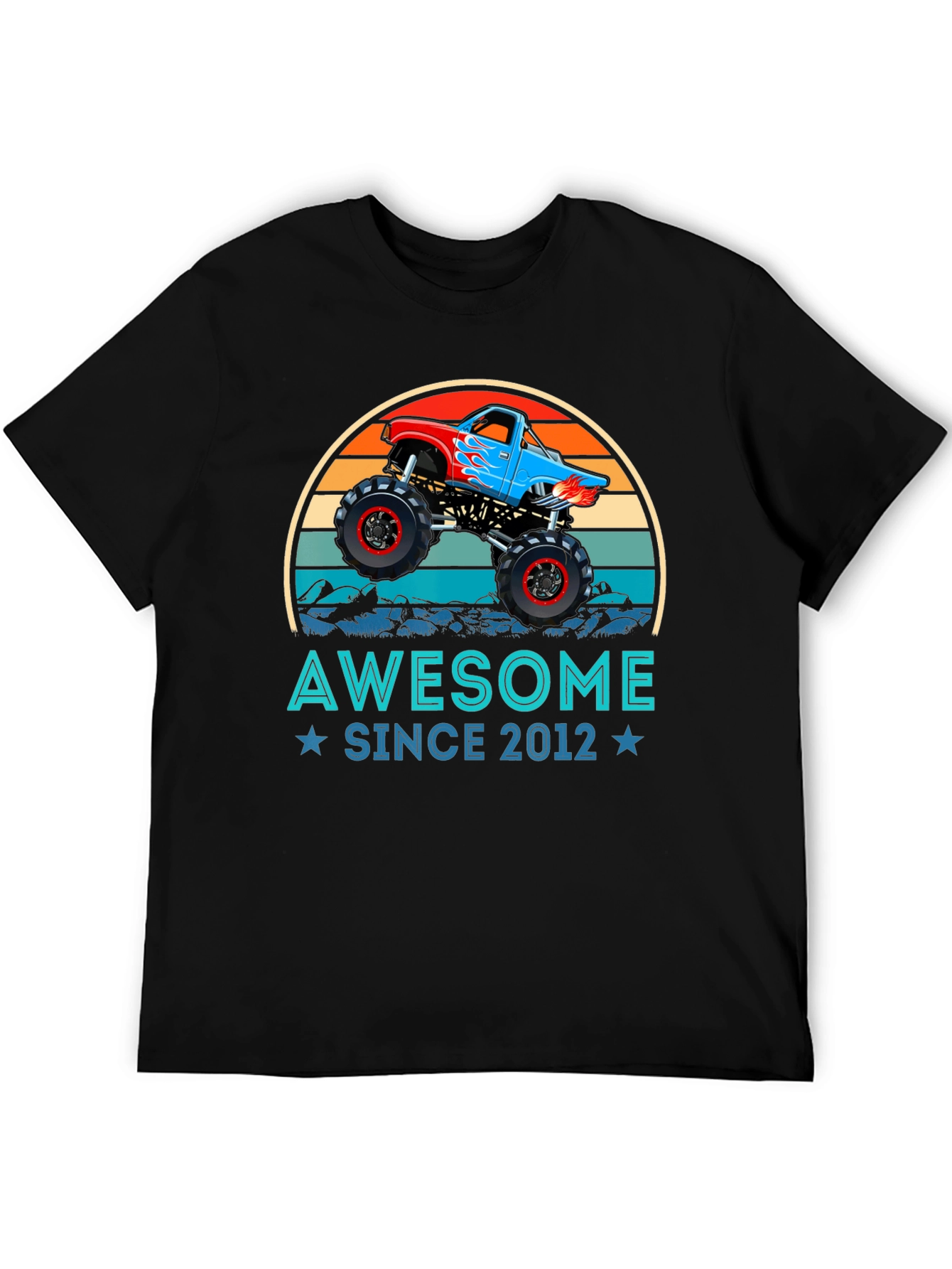 Awesome Since 2012 Monster Truck Graphic Tee