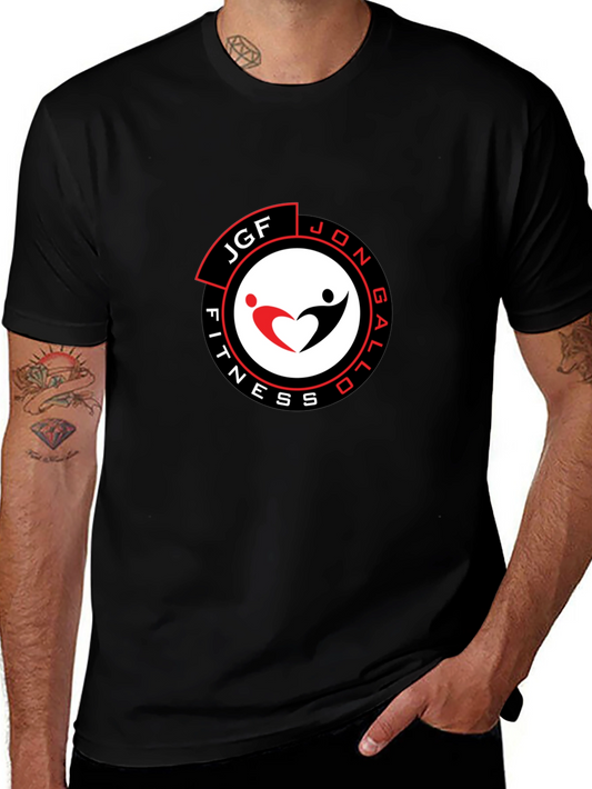 Mens Black JGF Fitness Graphic T-Shirt