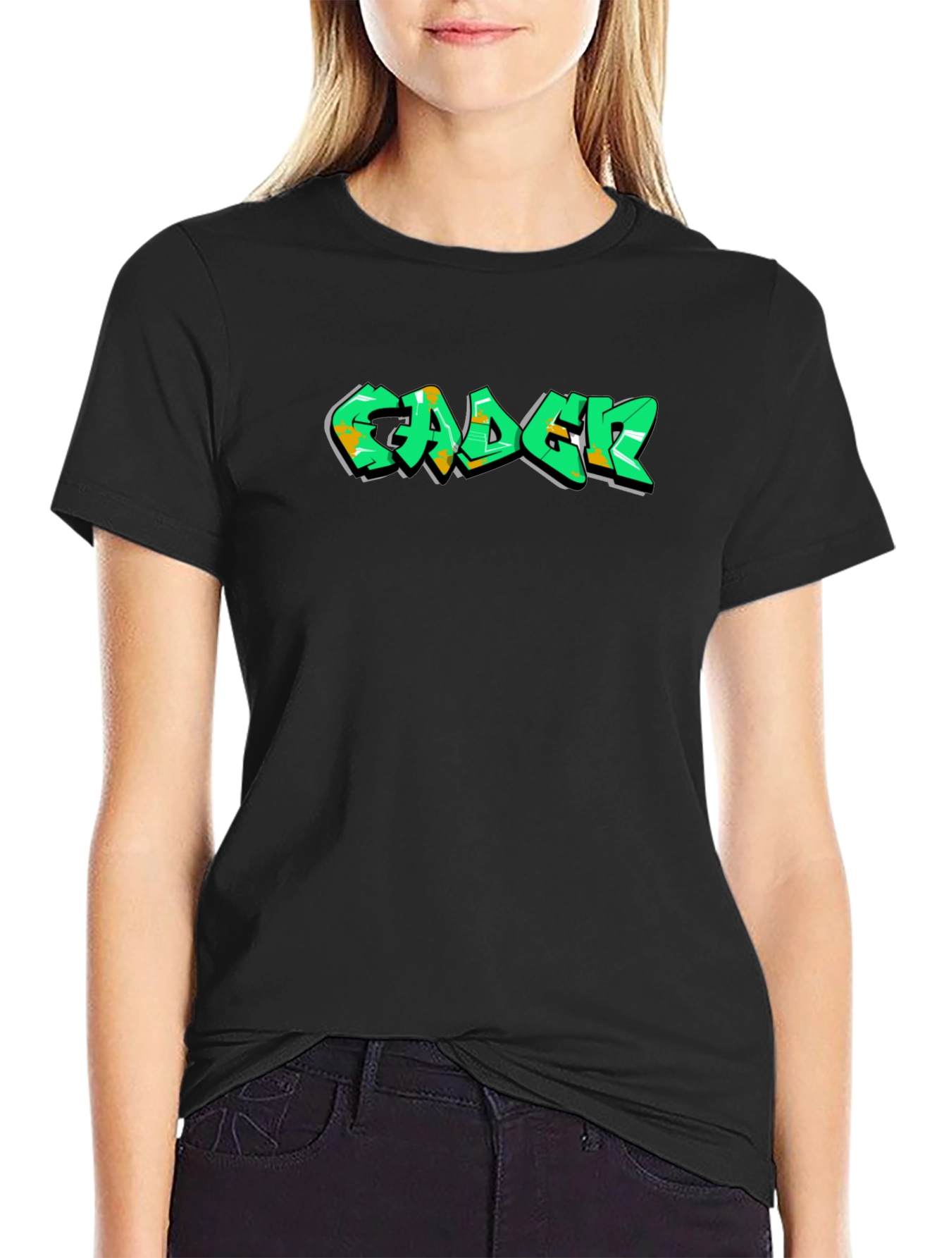 Graffiti Logo Black T-Shirt - Urban Style