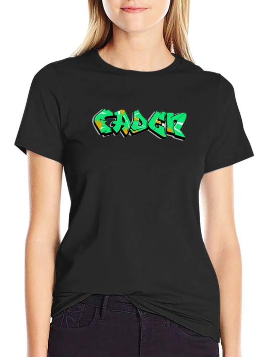 Graffiti Logo Black T-Shirt - Urban Style
