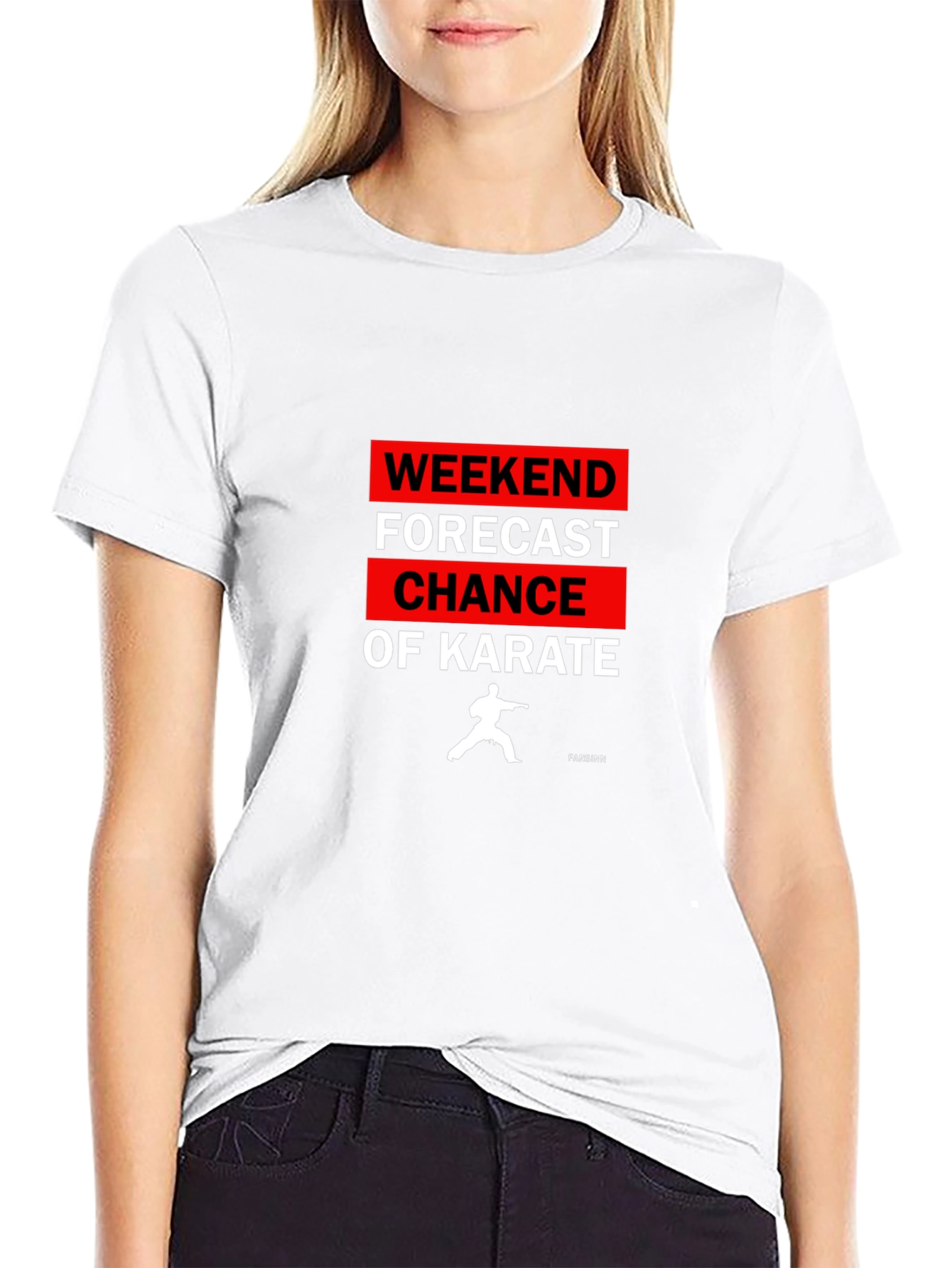 Weekend Karate Forecast Graphic T-Shirt