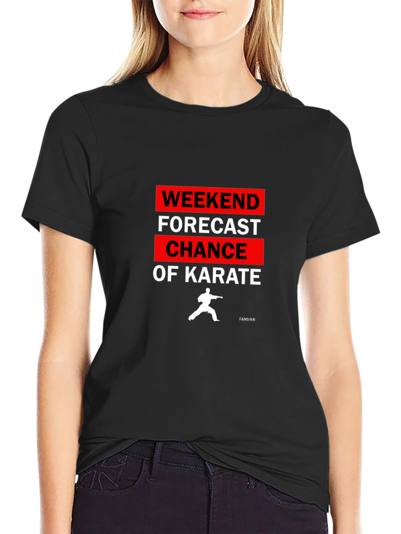 Weekend Karate Forecast Graphic T-Shirt