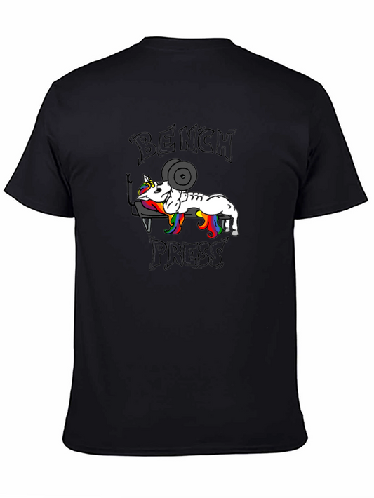 Bench Press Unicorn T-Shirt - Gym Humor