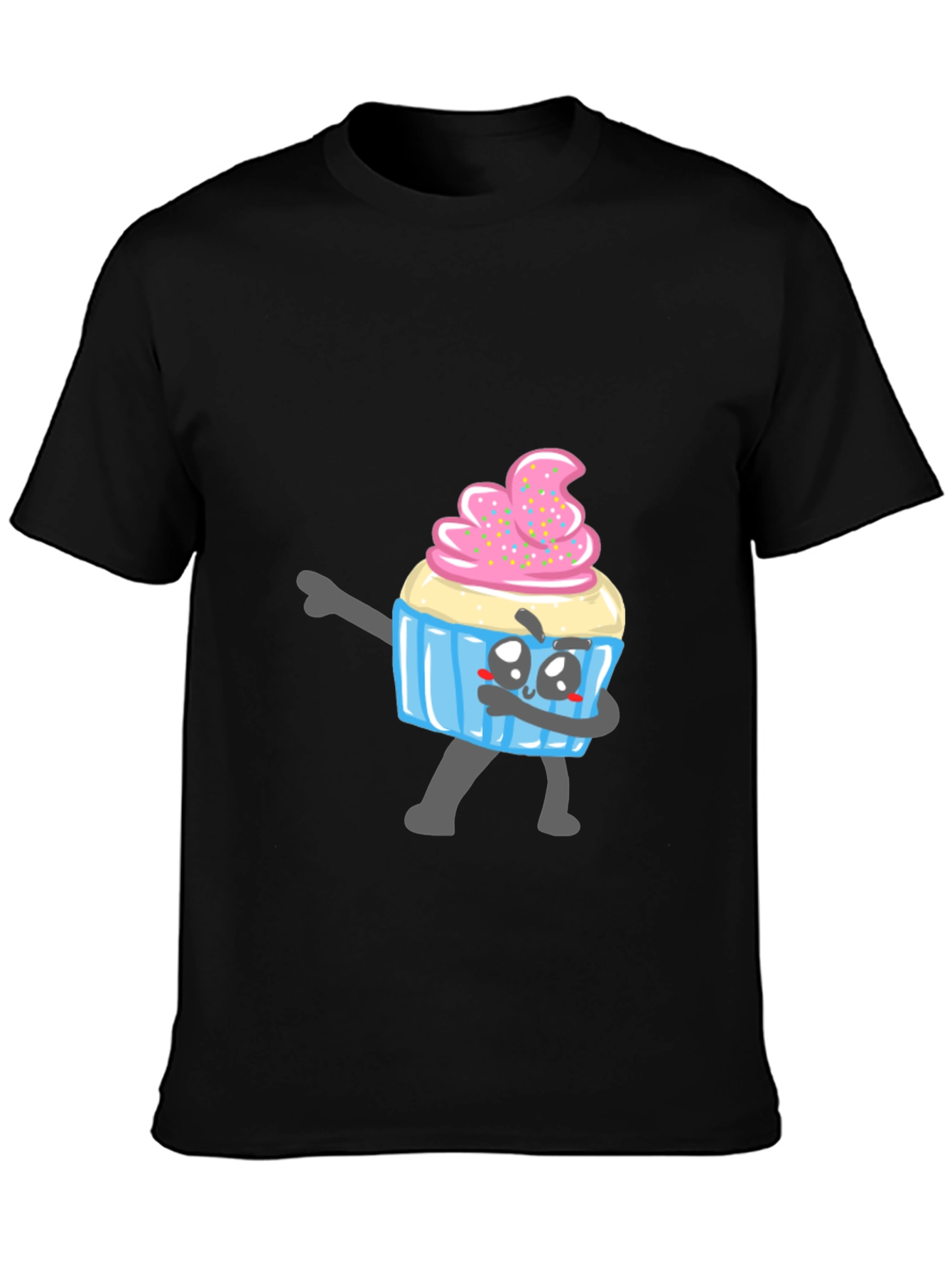 Cupcake Dabbing T-Shirt - Novelty Graphic Tee