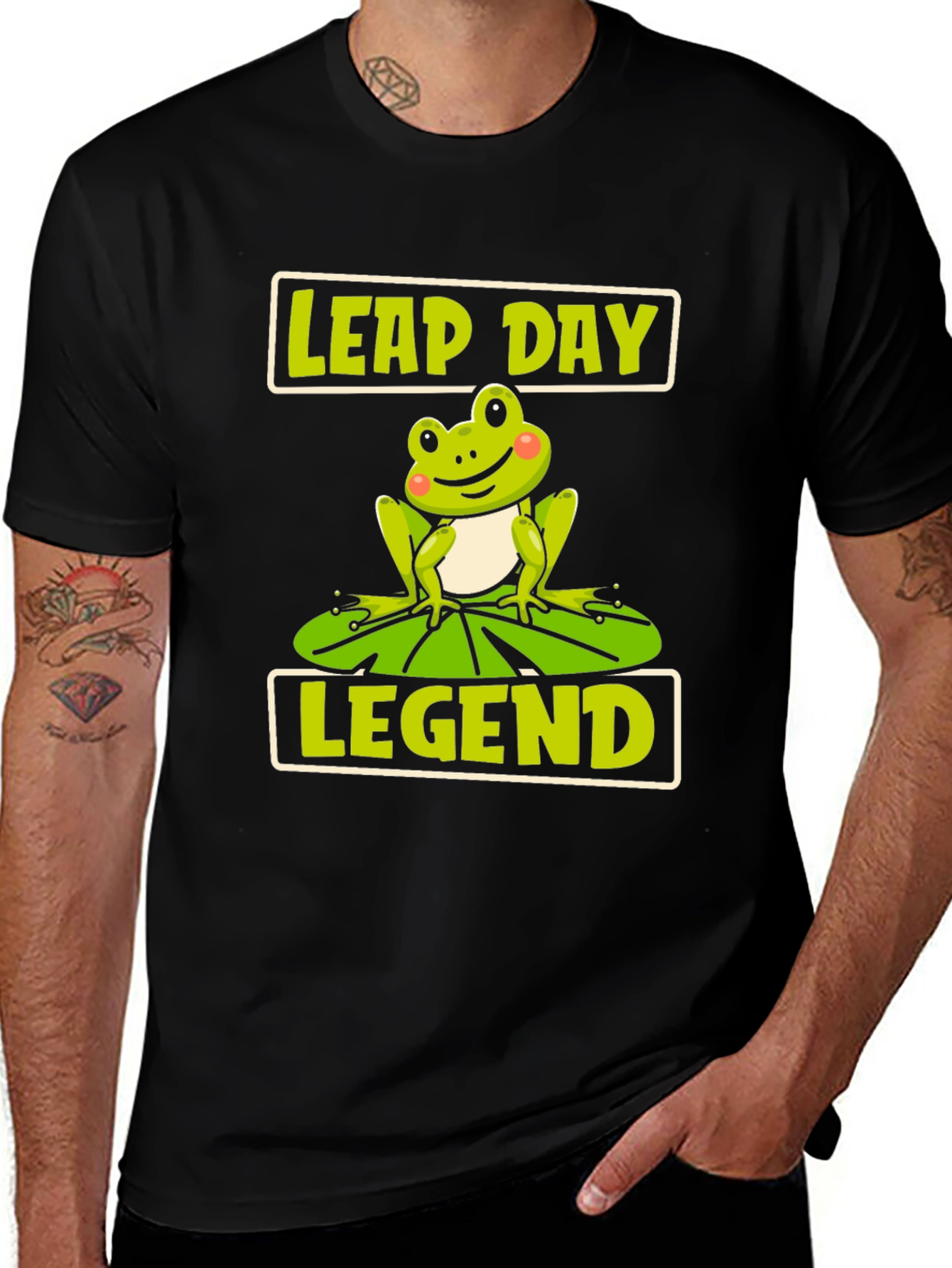 Leap Day Legend Frog Graphic T-Shirt