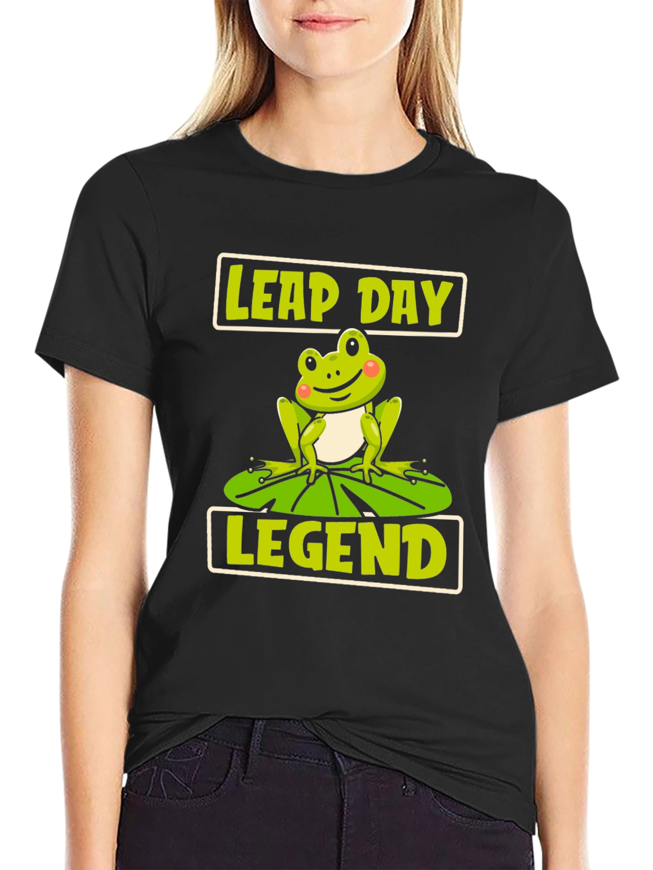 Leap Day Legend Frog Graphic T-Shirt