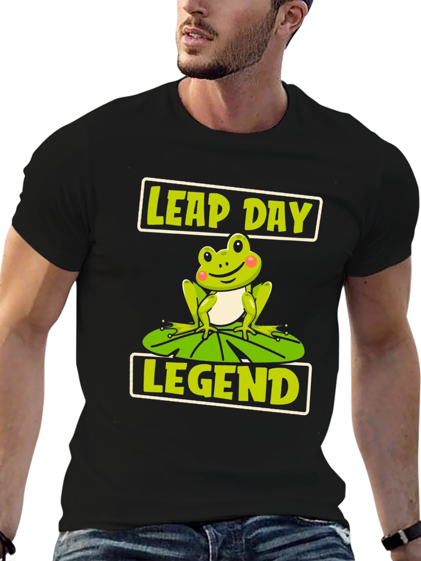 Leap Day Legend Frog Graphic T-Shirt