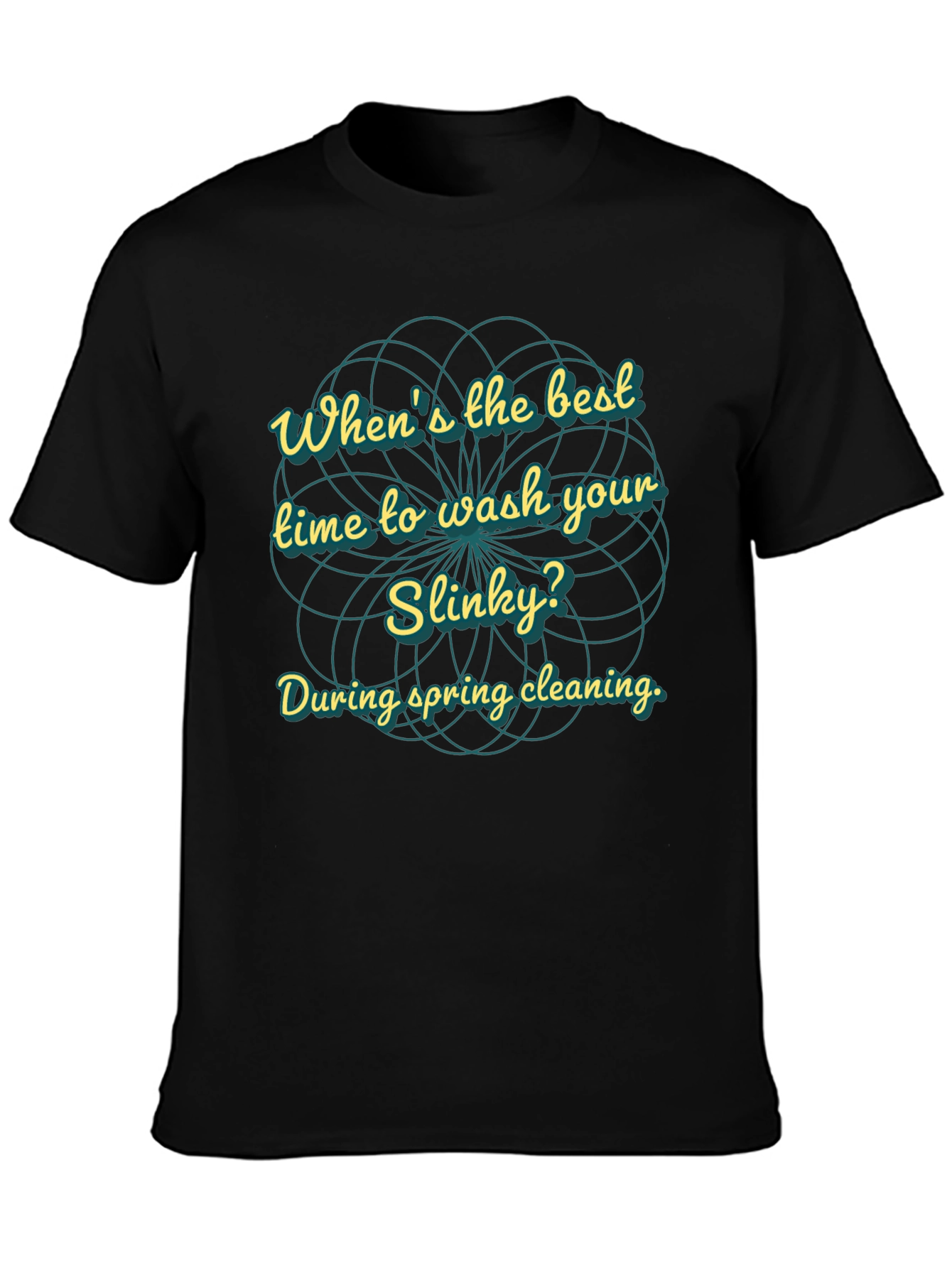 Slinky Spring Cleaning T-Shirt - Humorous Graphic Tee
