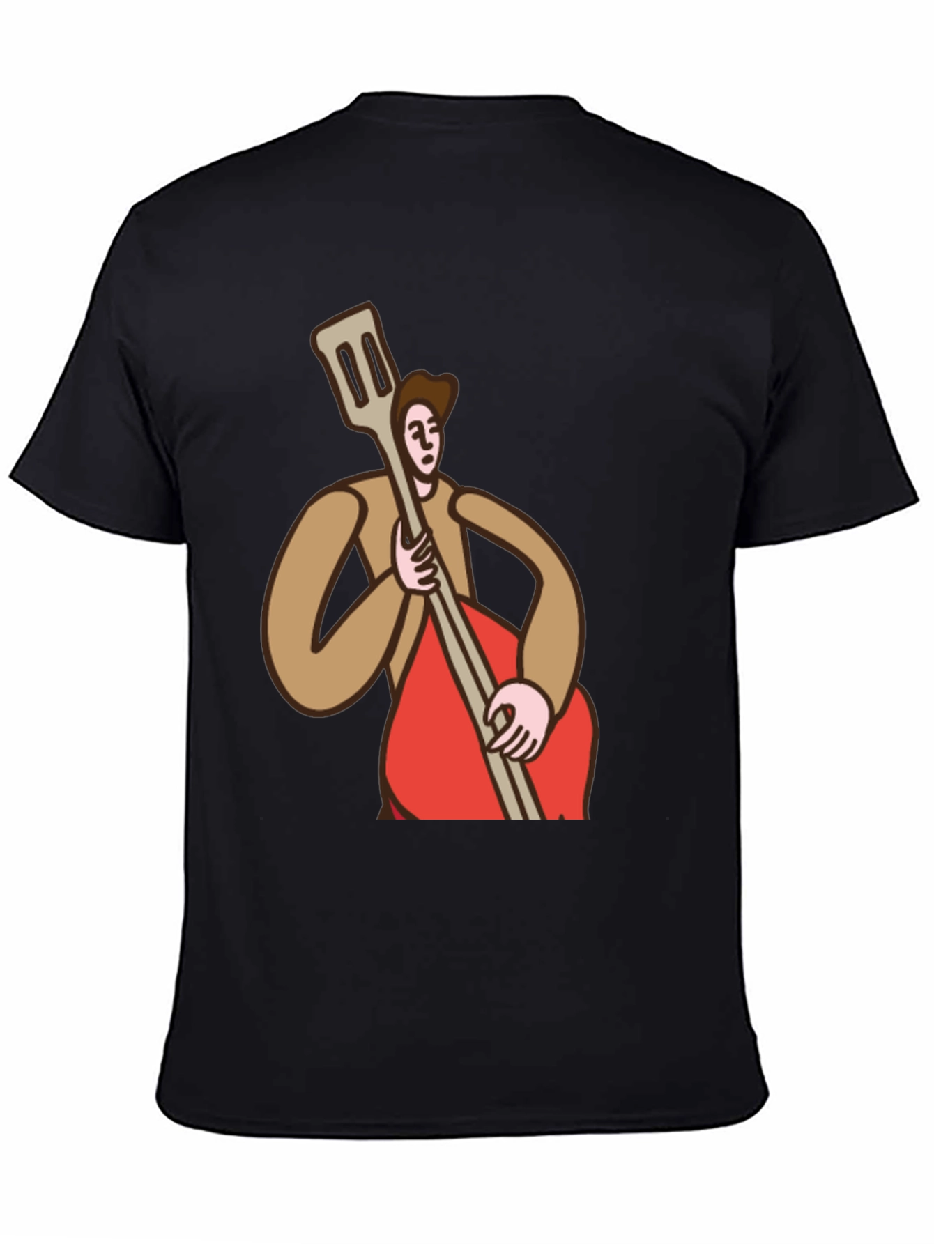 Bass Player Graphic Tee - Black Cotton T-Shirt