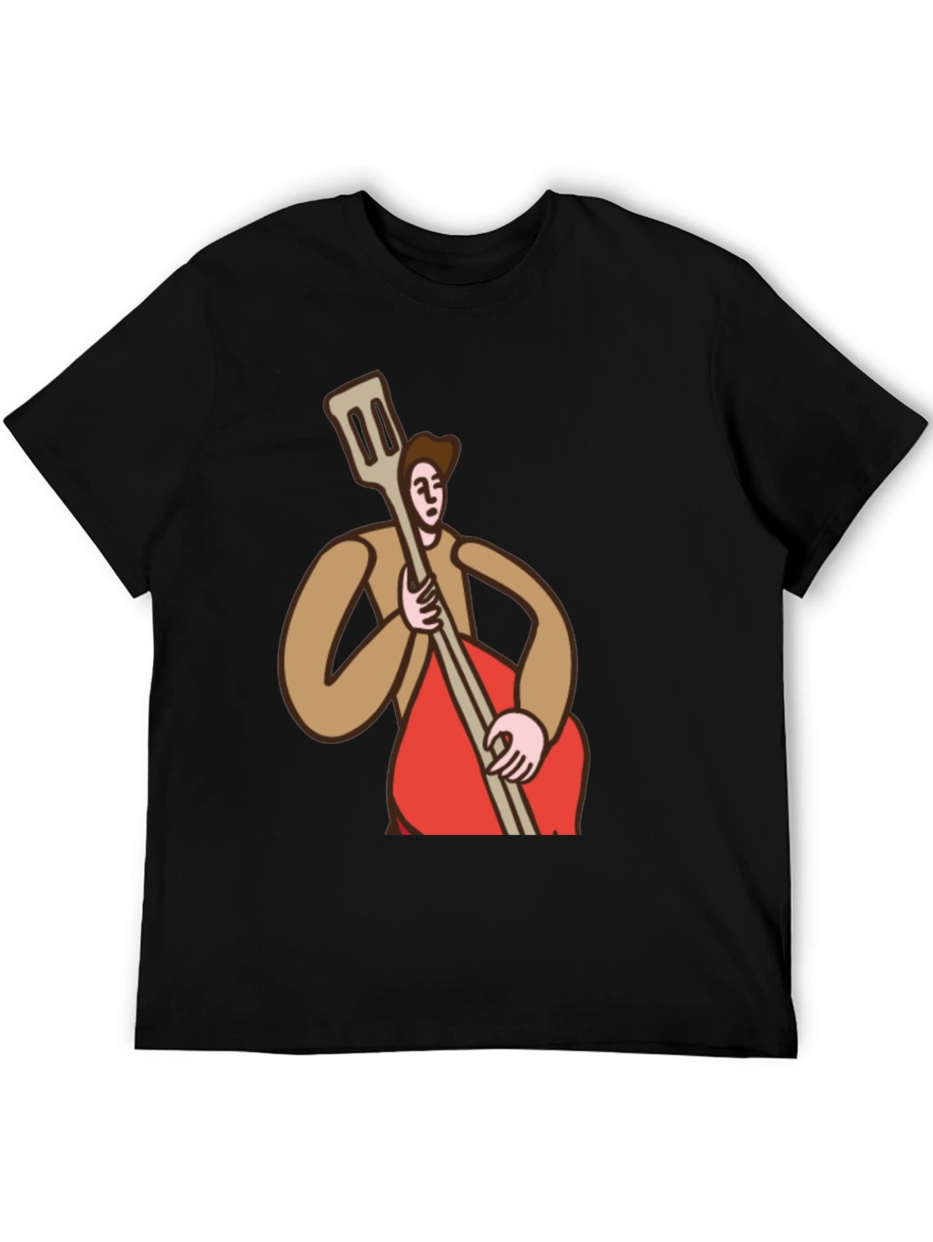 Bass Player Graphic Tee - Black Cotton T-Shirt