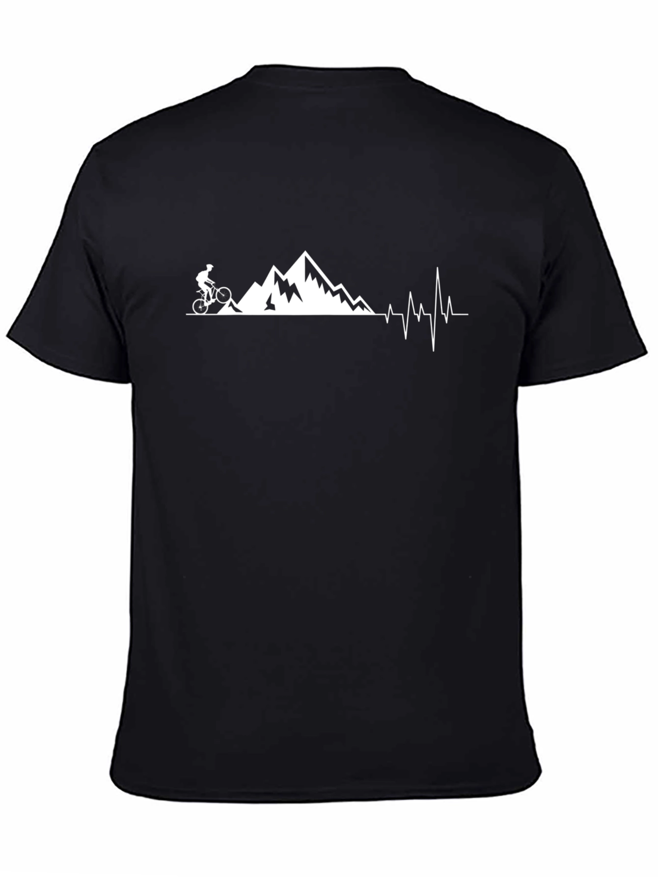 Mountain Biking Heartbeat Tee - Adventure Ready!