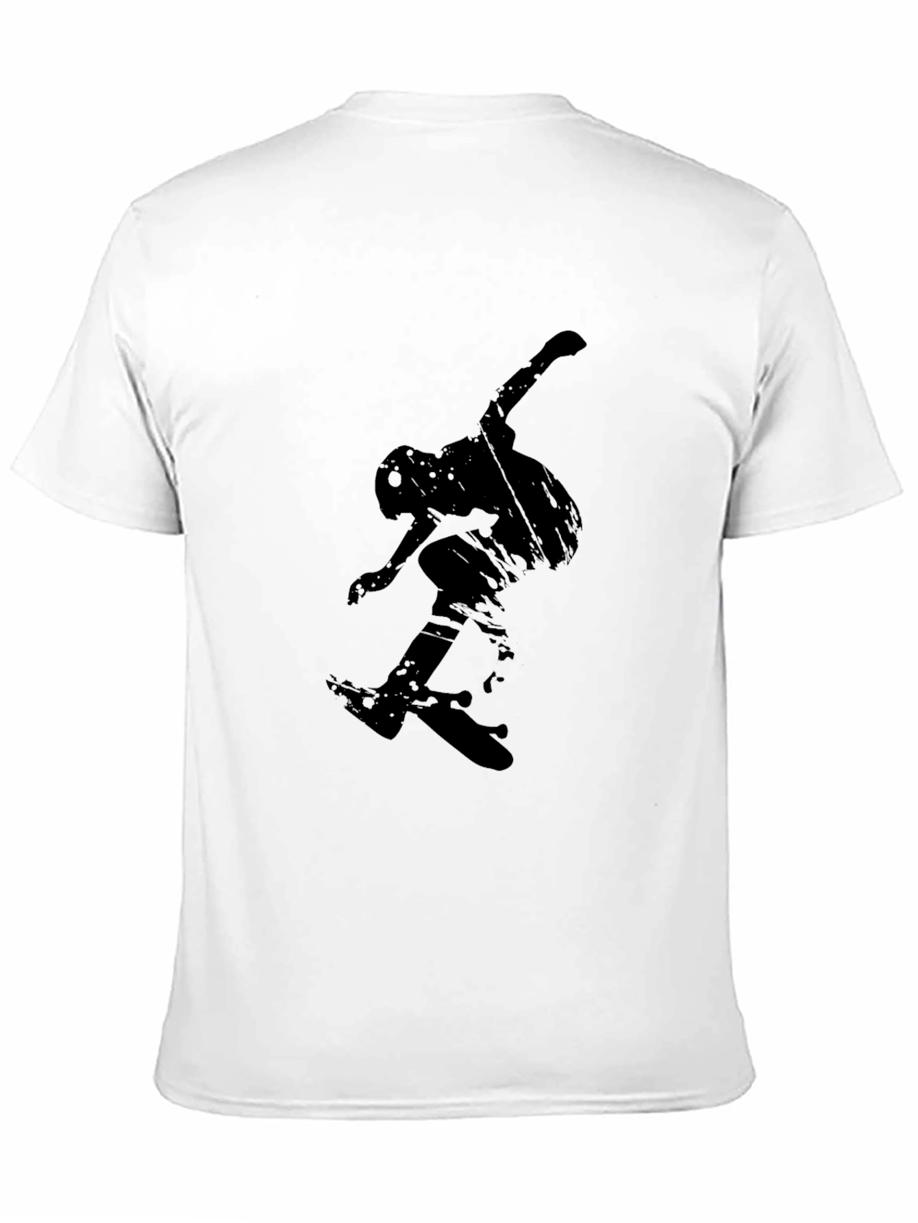 Skateboarder Graphic Tee - Cool Black T-Shirt