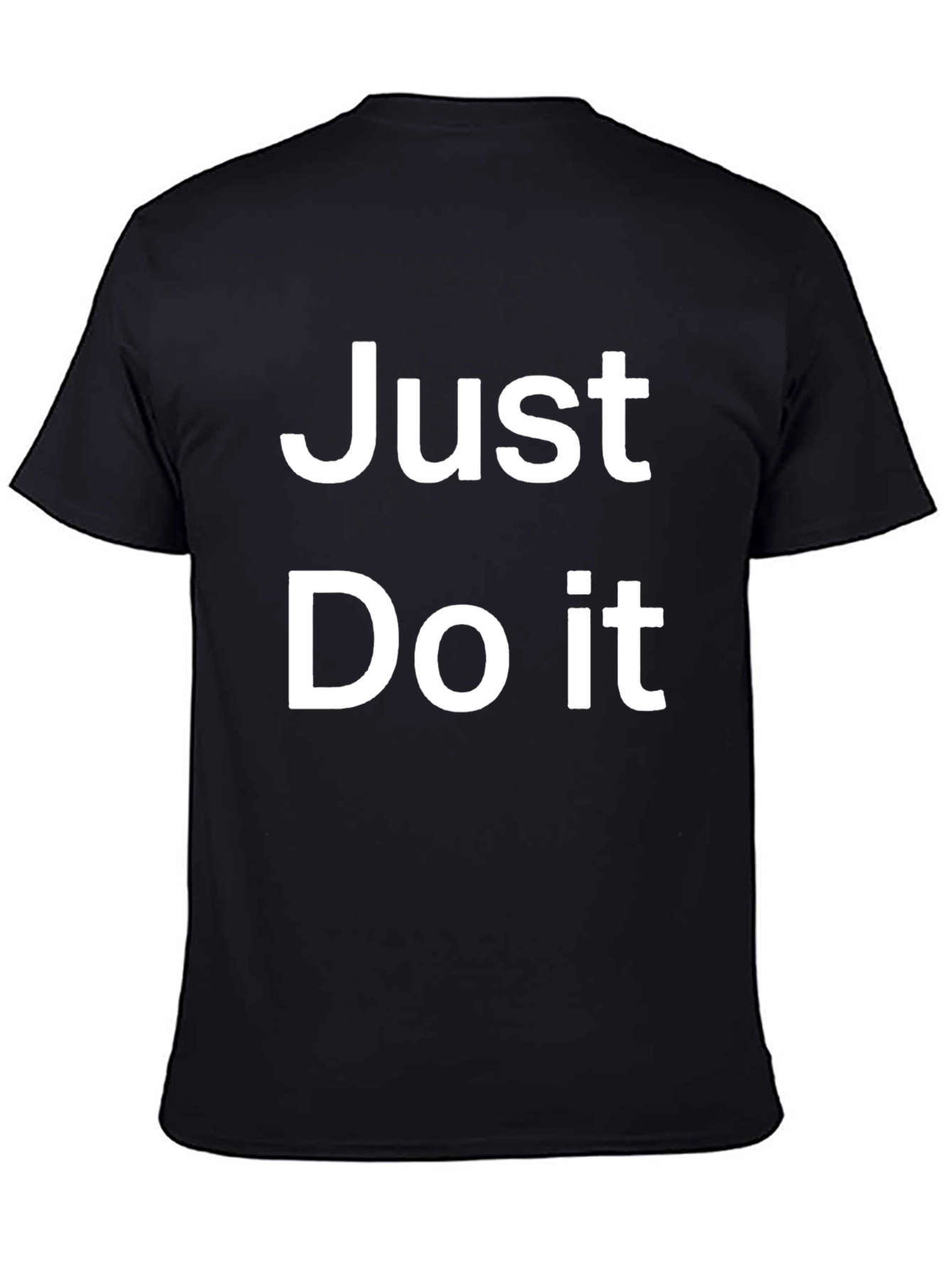 Just Do It Black Graphic Tee