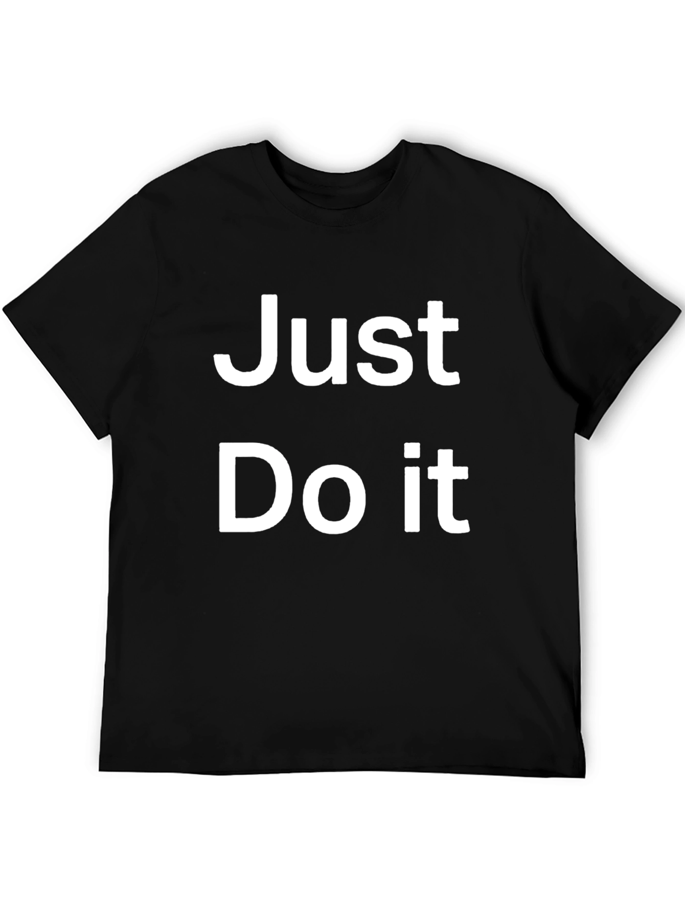 Just Do It Black Graphic Tee