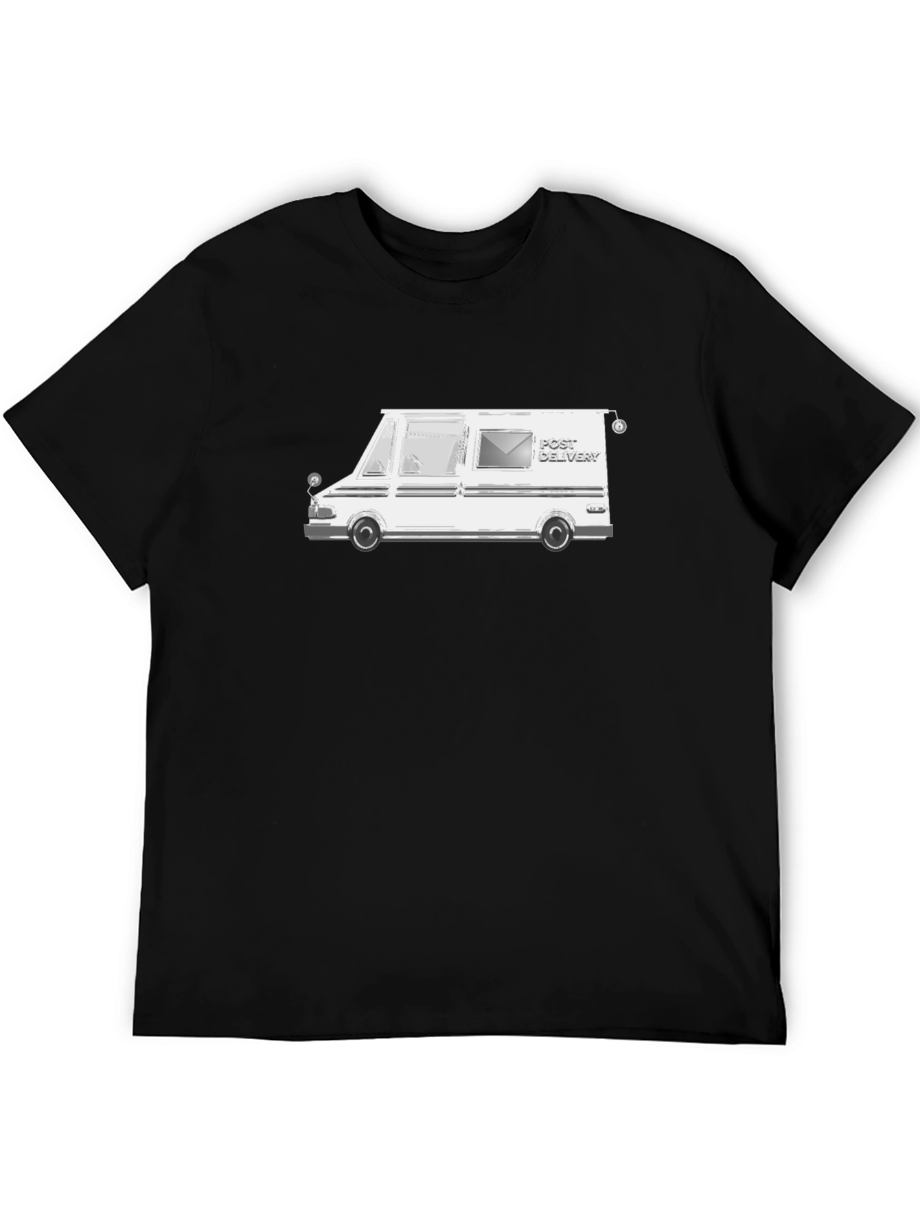 Mail Delivery Van T-Shirt - Black