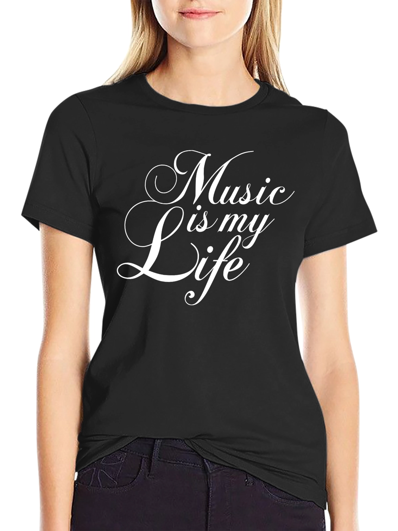 Music is my Life Black T-Shirt