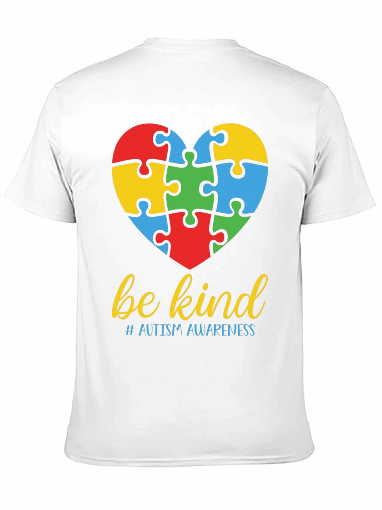 Be Kind Autism Awareness Puzzle Heart T-Shirt