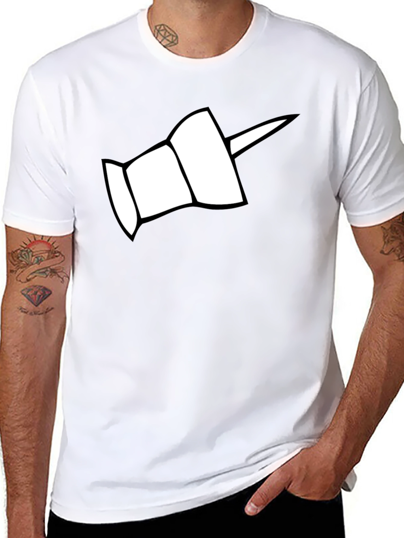 Thumb Tack Graphic T-Shirt - Bold & Edgy Design