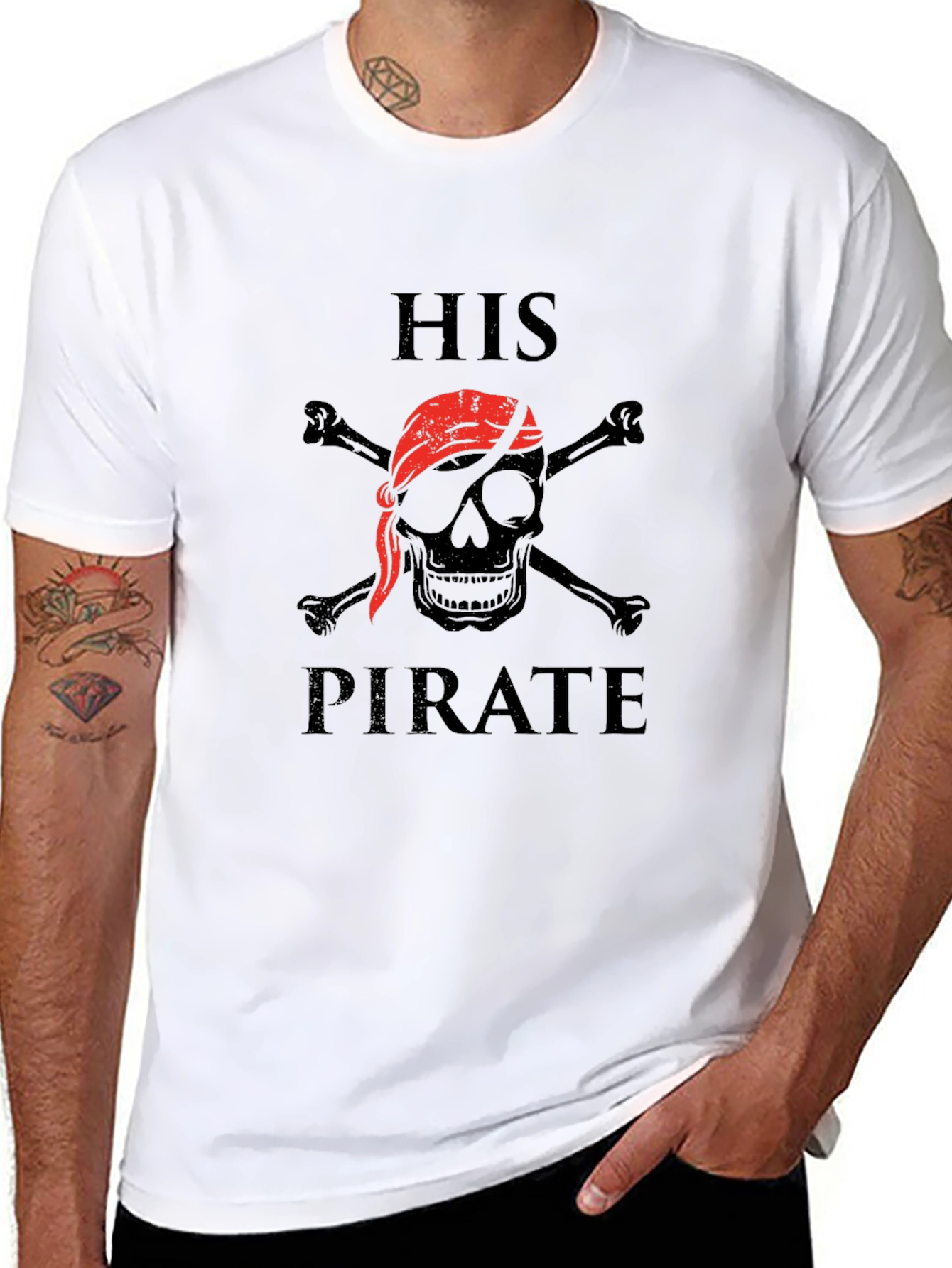 His Pirate Graphic T-Shirt - Skull & Crossbones Tee