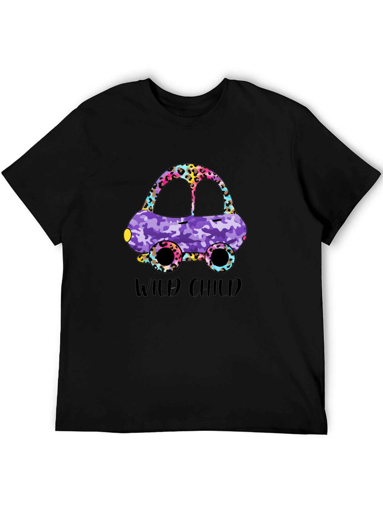 Wild Child Car Graphic T-Shirt - Fun Design
