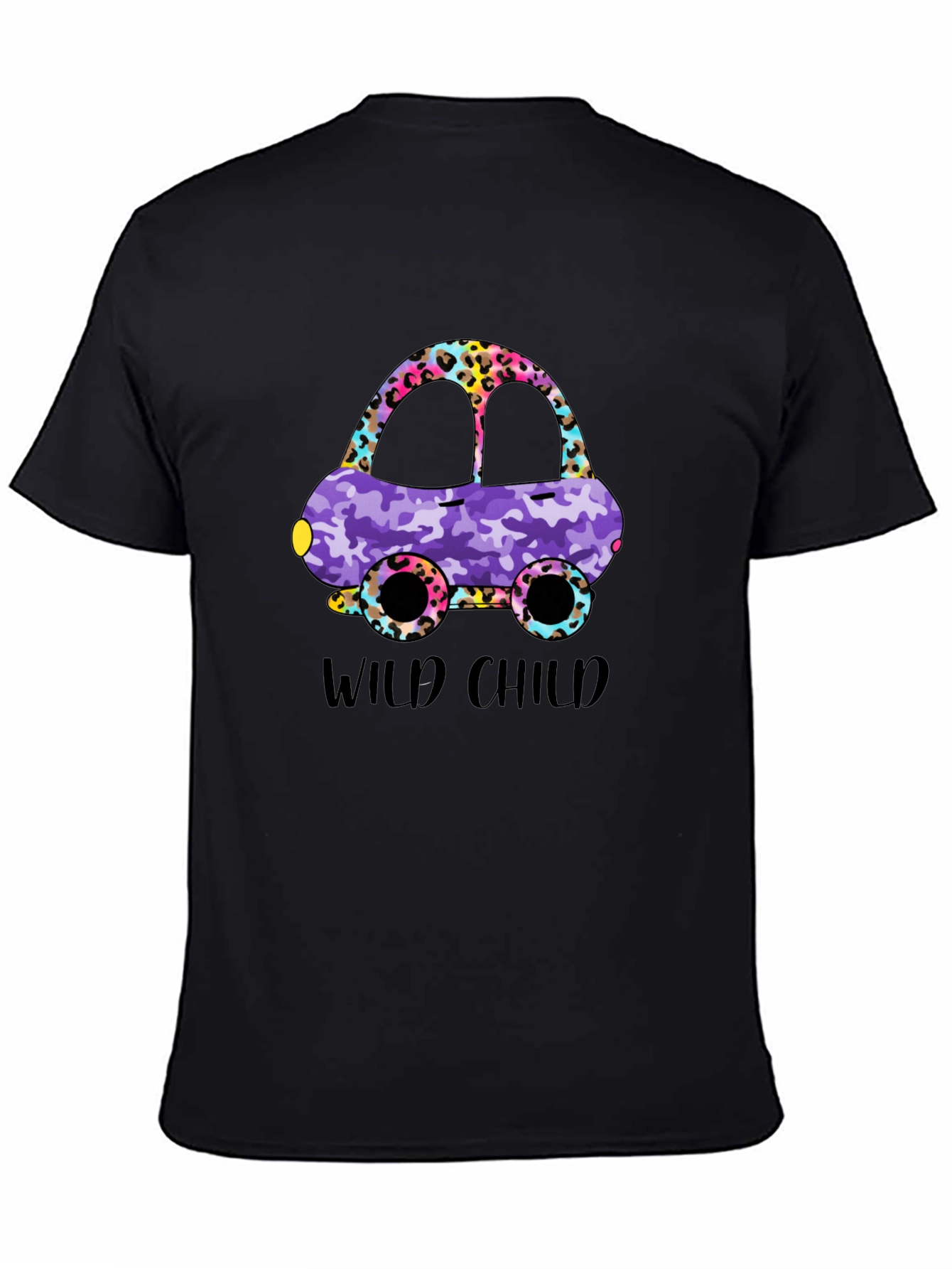 Wild Child Car Graphic T-Shirt - Fun Design