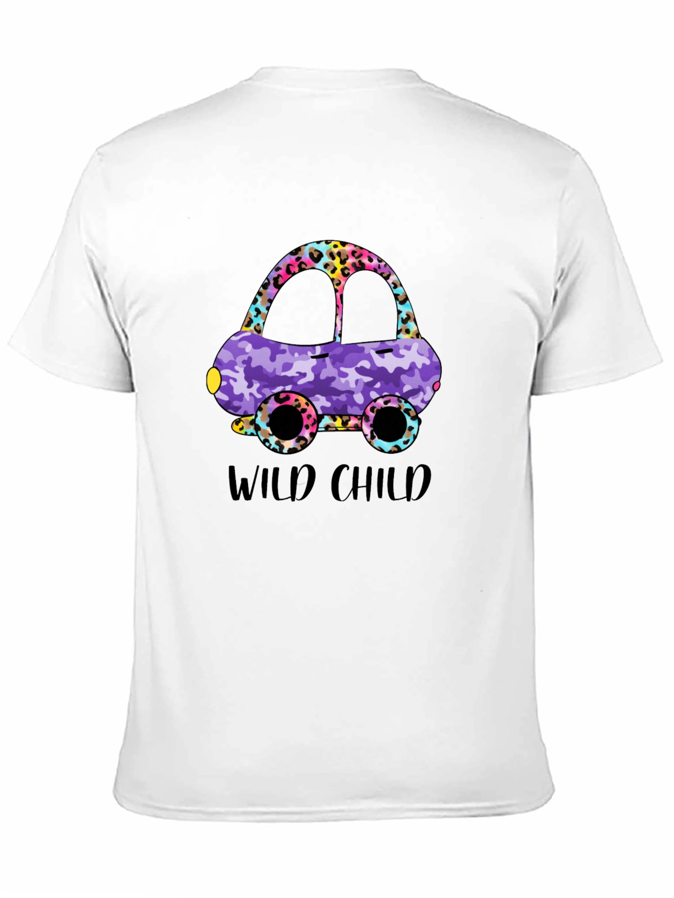 Wild Child Car Graphic T-Shirt - Fun Design