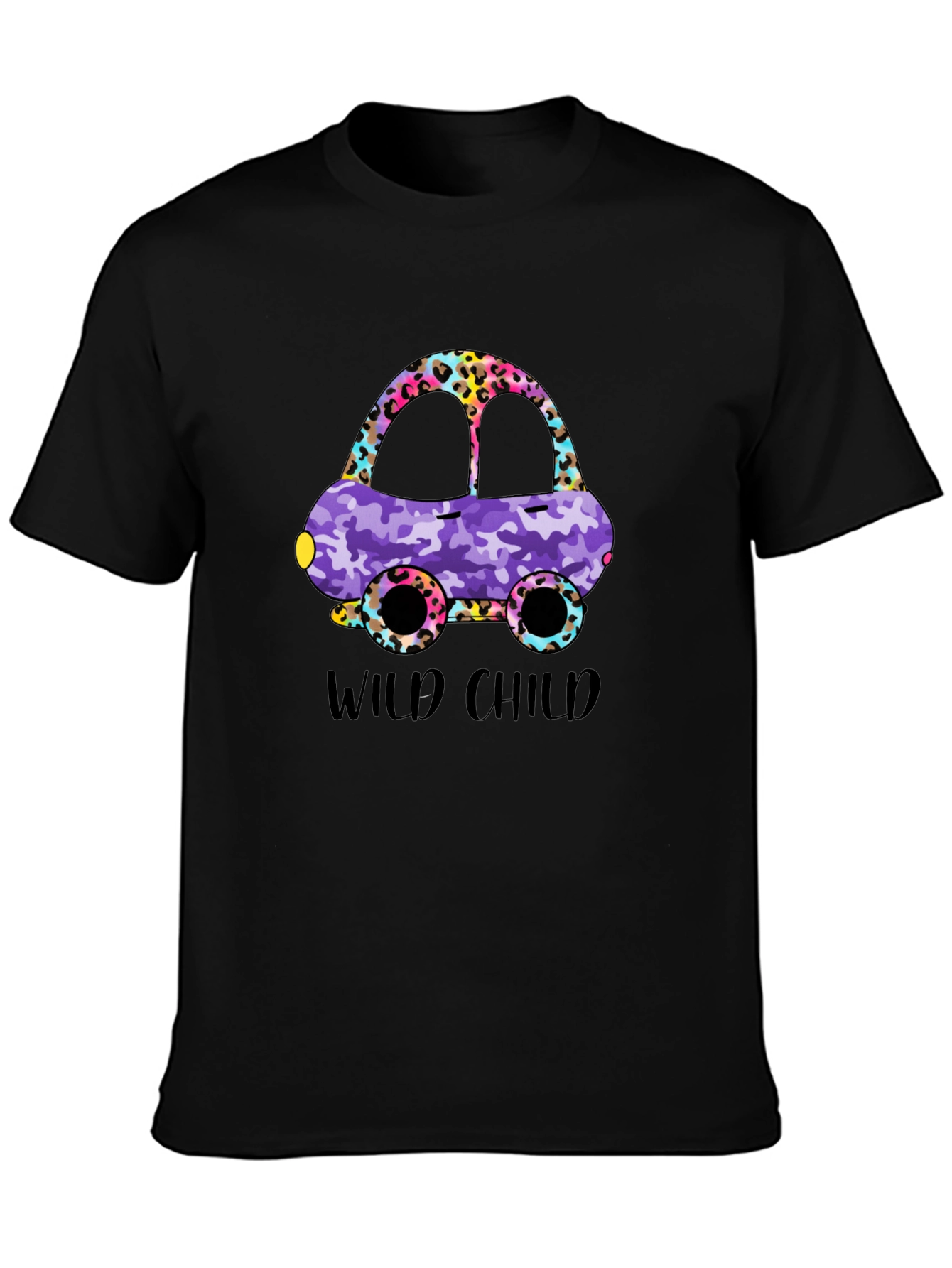 Wild Child Car Graphic T-Shirt - Fun Design