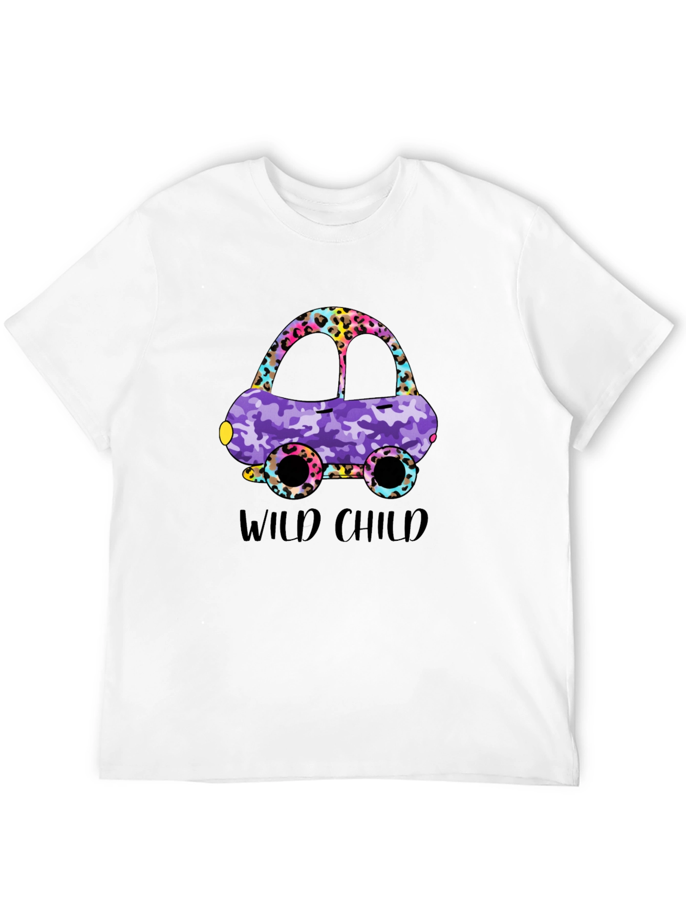 Wild Child Car Graphic T-Shirt - Fun Design