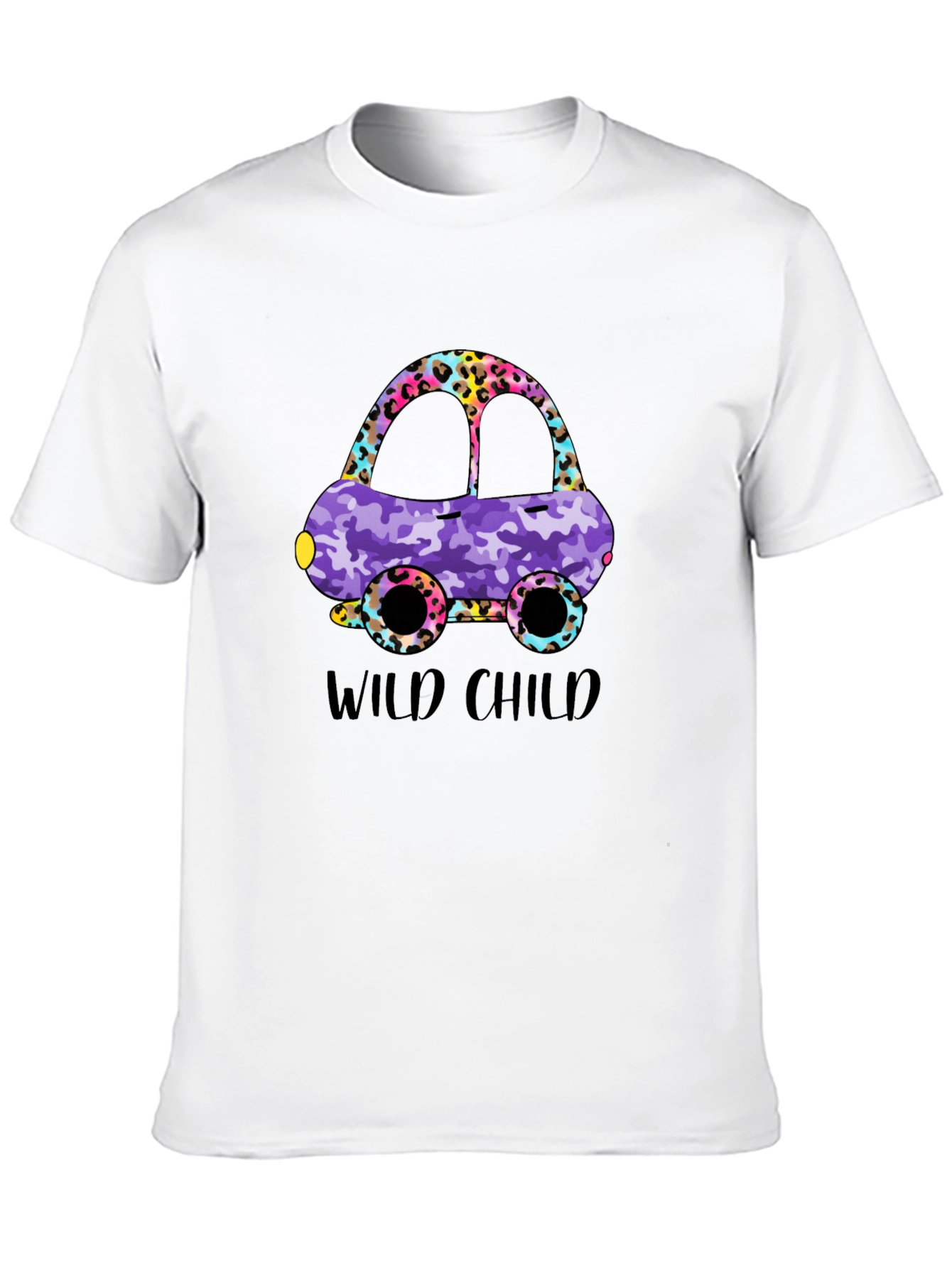 Wild Child Car Graphic T-Shirt - Fun Design