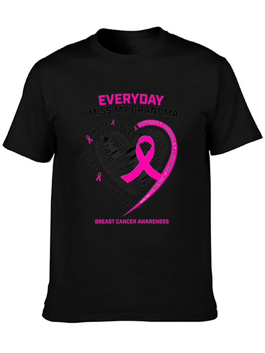 Breast Cancer Awareness Grandma Memorial T-Shirt