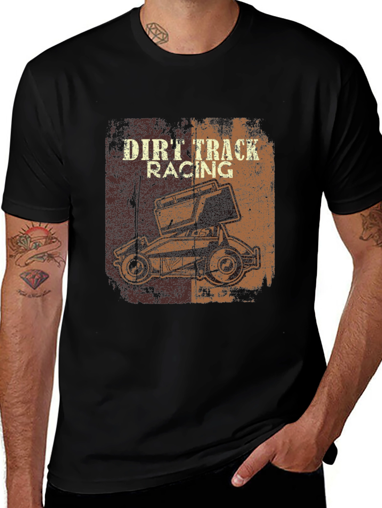 Dirt Track Racing Graphic T-Shirt