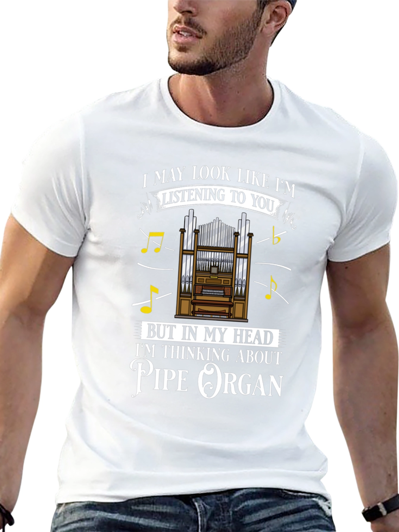 Pipe Organ T-Shirt - Musicians Humor Tee