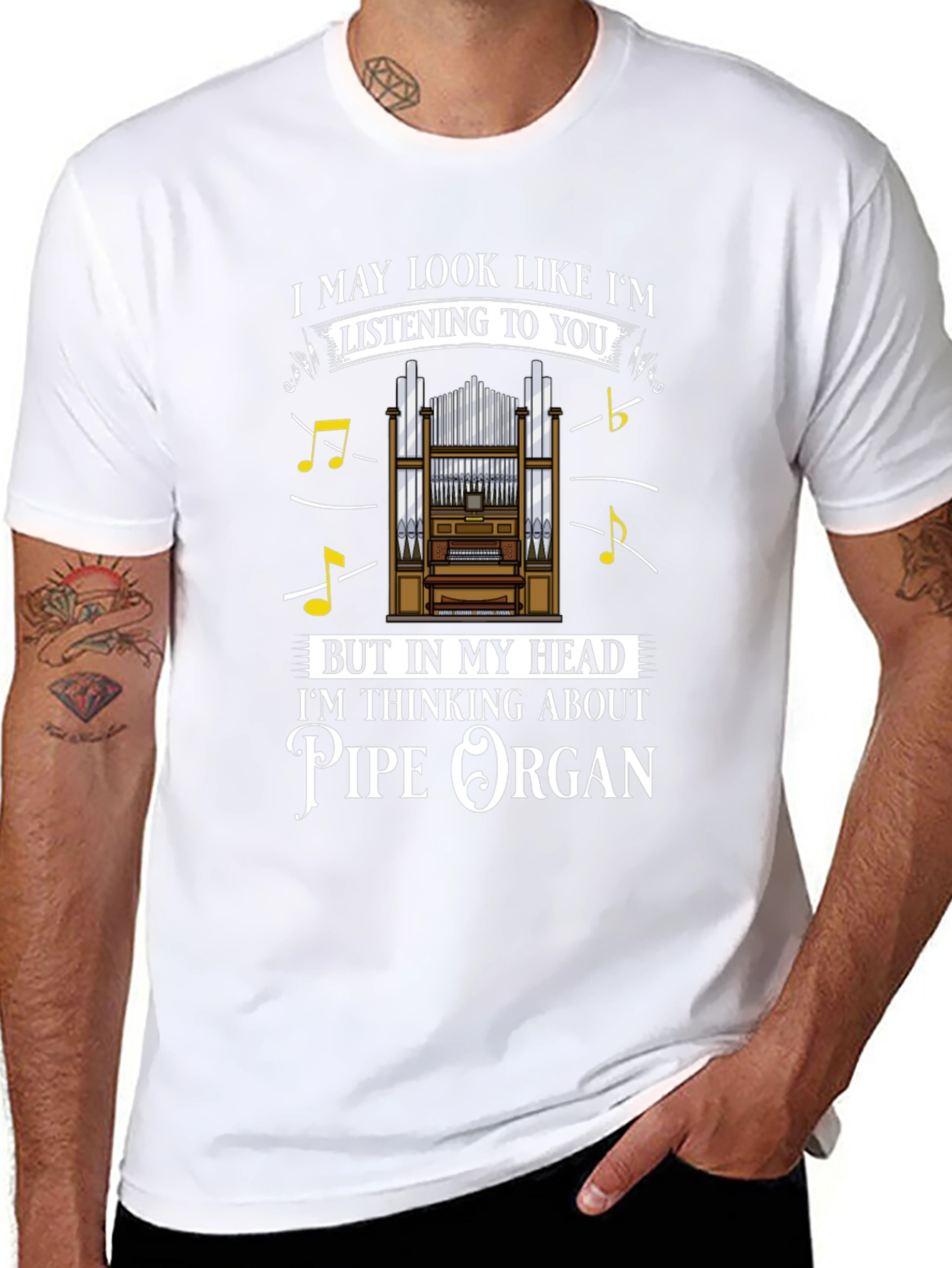 Pipe Organ T-Shirt - Musicians Humor Tee