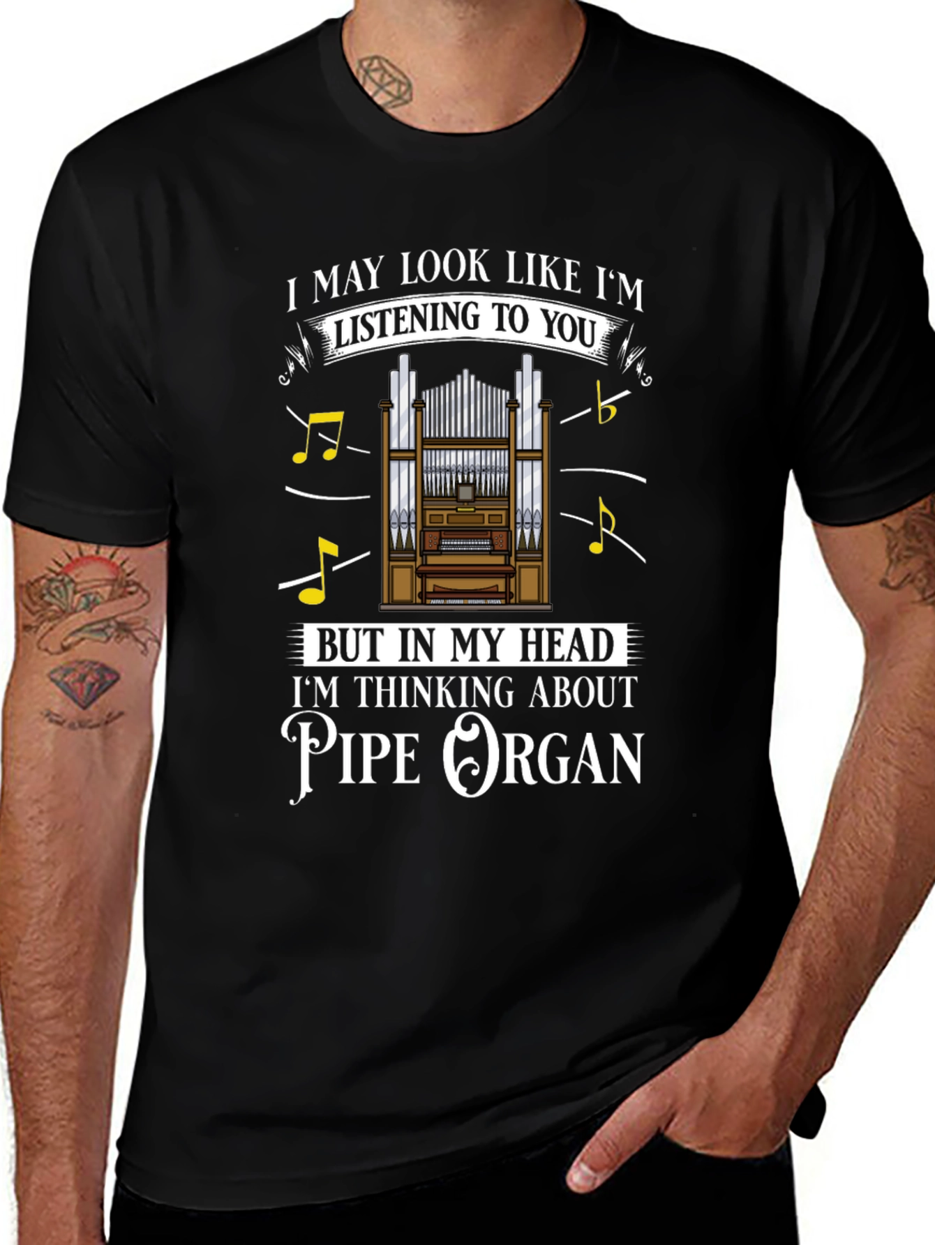 Pipe Organ T-Shirt - Musicians Humor Tee