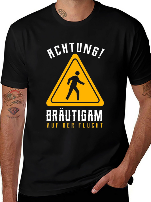 Groom on the Run T-Shirt - Funny Bachelor Party Tee