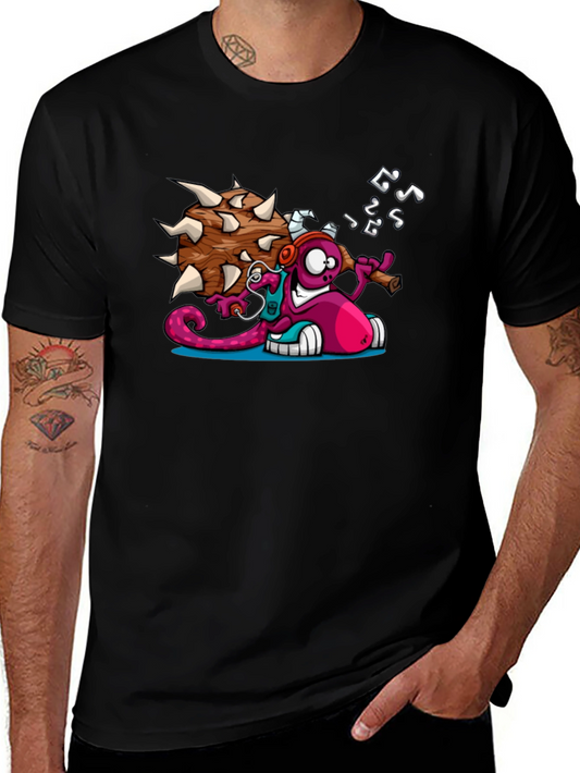 Cartoon Monster Graphic T-Shirt
