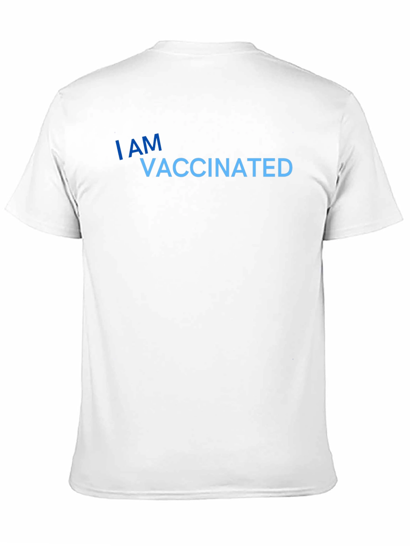 I Am Vaccinated Black T-Shirt