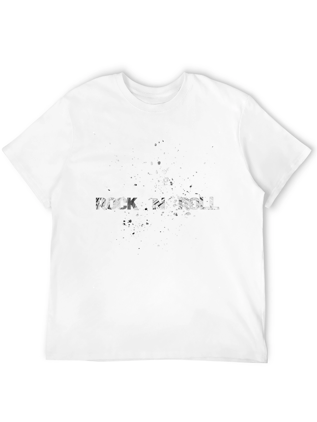 Rock N Roll Graphic Black T-Shirt