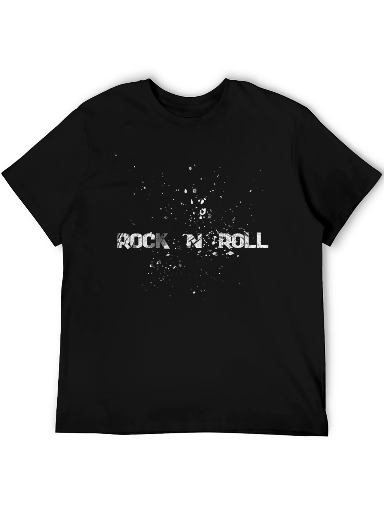 Rock N Roll Graphic Black T-Shirt