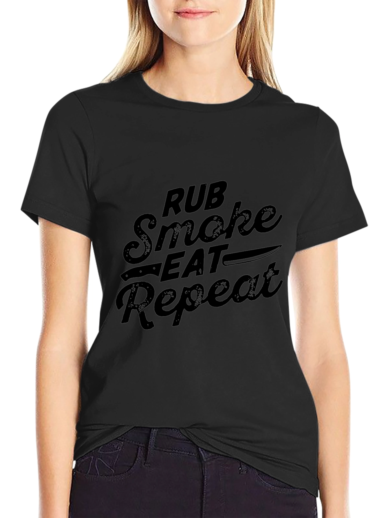 Rub Smoke Eat Repeat BBQ T-Shirt