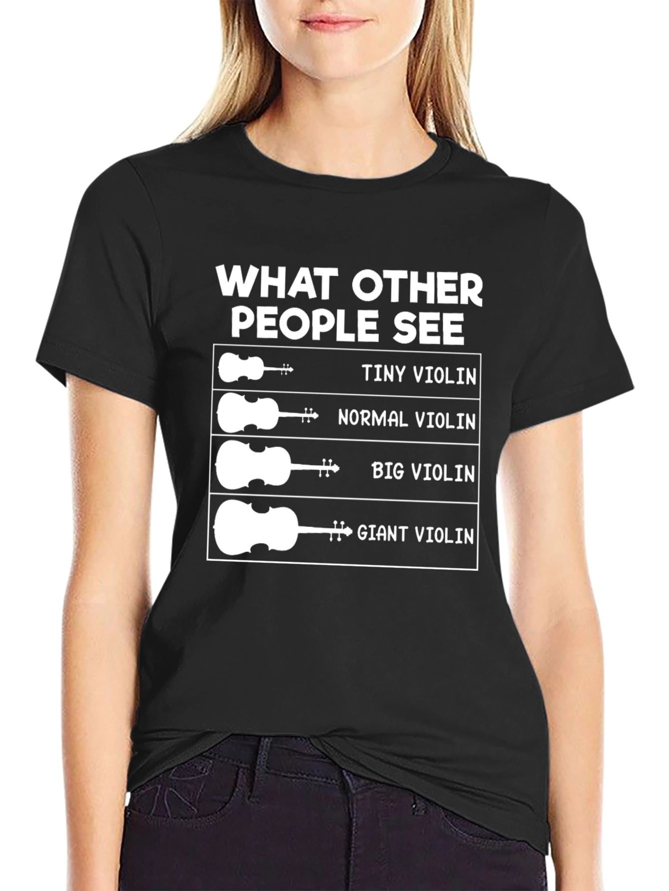 Funny Violinist T-Shirt - What Others See