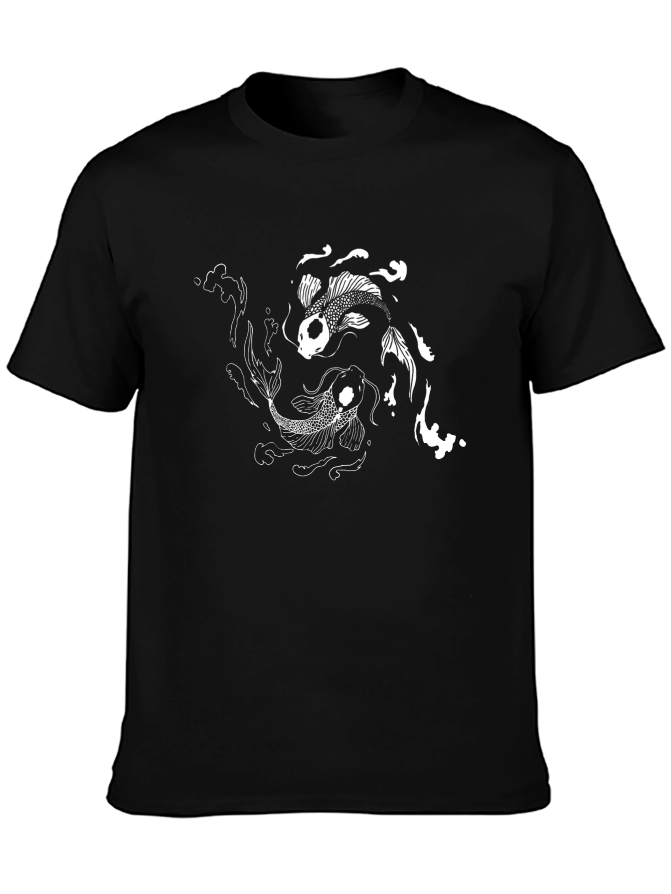 Yin Yang Koi Fish Graphic T-Shirt