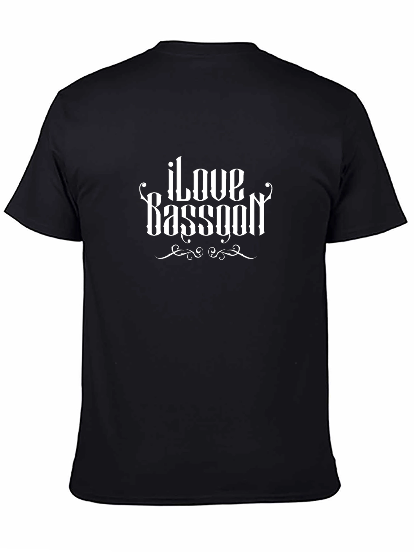 I Love Bassoon Black T-Shirt